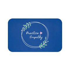 Bath Mat, Olive Branch Logo, royal blue-Home Decor-Practice Empathy