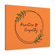 Canvas Gallery Wrap, Olive Branch Logo, vital orange-Canvas-Practice Empathy