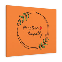 Canvas Gallery Wrap, Olive Branch Logo, vital orange-Canvas-Practice Empathy