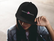 Embroidered Flat Bill Hat, Classic Logo (OFFICIAL Snapback)-Hats-Practice Empathy