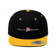 Embroidered Flat Bill Hat, Classic Logo (OFFICIAL Snapback)-Hats-Practice Empathy