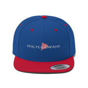 Embroidered Flat Bill Hat, Classic Logo (OFFICIAL Snapback)-Hats-Practice Empathy