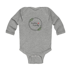 Infant Long Sleeve Bodysuit, Olive Branch Logo-Kids clothes-Practice Empathy