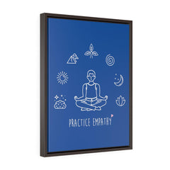 Mantras of the Mind, Premium Framed Canvas-Canvas-Practice Empathy