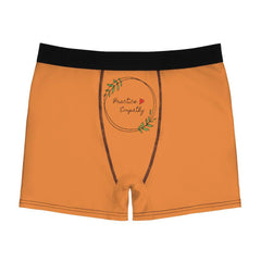 Men's Boxer Briefs, Olive Branch Logo, orange-All Over Prints-Practice Empathy
