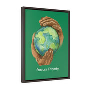 Nourishing Home, Premium Framed Canvas, forest green-Canvas-Practice Empathy