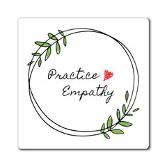 Refrigerator Magnet, Olive Branch Logo, white-Paper products-Practice Empathy