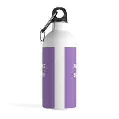 Stainless Steel Water Bottle, Rainbow Logo, light purple-Mug-Practice Empathy