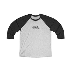 Tri-Blend 3/4 Raglan Tee, Hand in Hand Logo-Long-sleeve-Practice Empathy