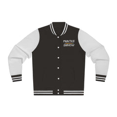 Women's Embroidered Varsity Jacket, Rainbow Logo-Long-sleeve-Practice Empathy